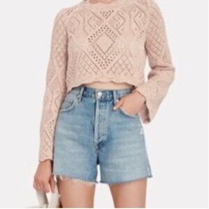 Ronny Kobo Crochet Knit Sweater (sz L)